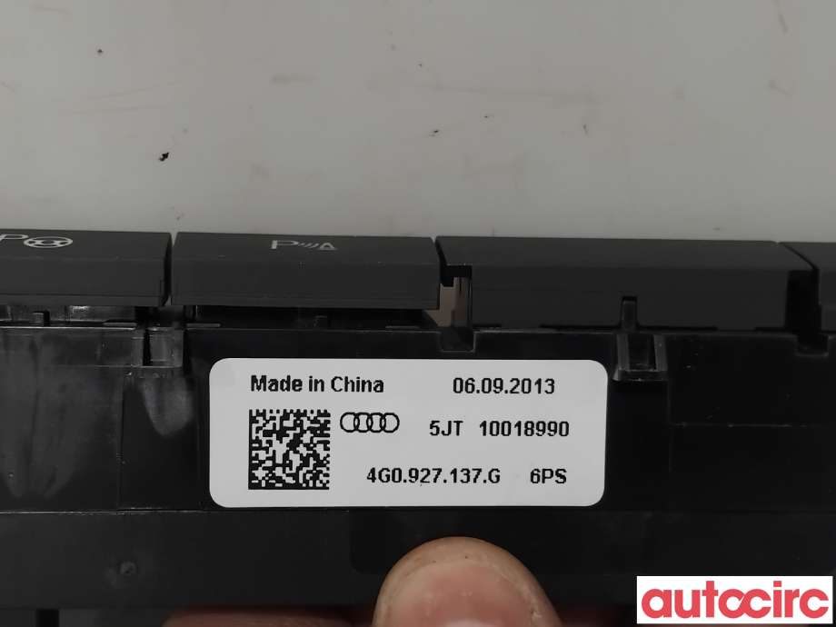 Bryter diverse til Audi A6 2014-2018 (Type IV, Fase 2) (C7) (C7) (AUDI|4G0927137G|10018990)
