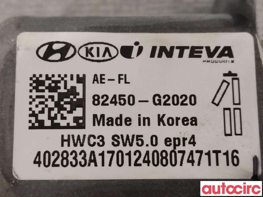 Ruteheis venstre foran til Hyundai Ioniq Electric 2016-2019 (Fase 1)  (HYUNDAI|82450G2020||82450-G2020)