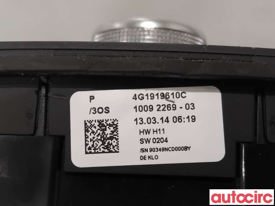 Bryter diverse til Audi A6 2014-2018 (Type IV, Fase 2) (C7) (C7) (AUDI|4G1919610C|10092269-03)