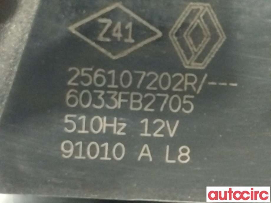 Horn/signalhorn til Renault Zoe 2013-2019 (Fase 1)  (RENAULT|256107202R|)