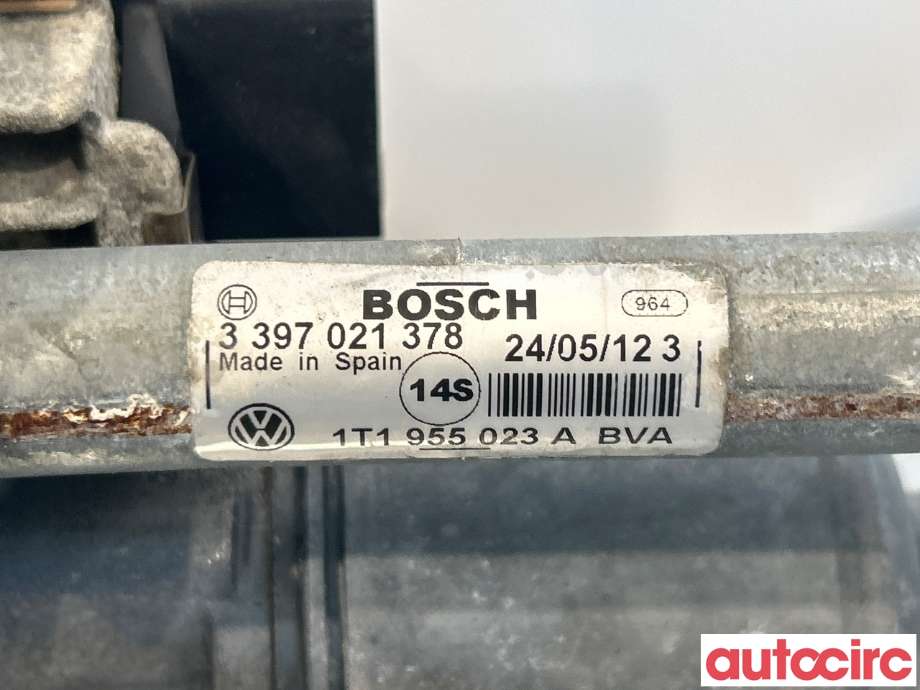 Viskermotor frontrute til VW Caddy 2010-2015 (Type III, Fase 2)  (VOLKSWAGEN|1T1955023A|1397220656|2K1955023J)