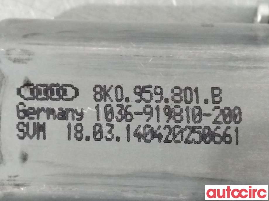 Ruteheis venstre foran til Audi A6 2014-2018 (Type IV, Fase 2) (C7) (C7) (AUDI|8K0959801B|1036-919810-200)