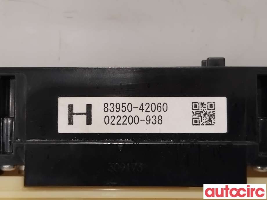 Bryter nødblink til Toyota RAV4 2013-2015 (Type IV, Fase 1) (TOYOTA|8395042060|022200-938|83950-42060)