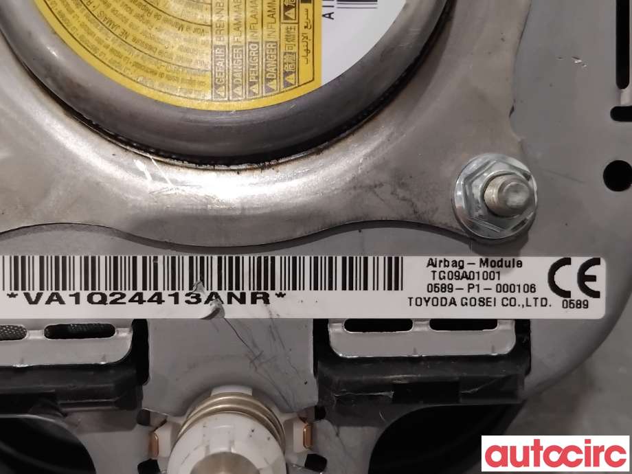 Airbag rattpute til Toyota RAV4 2013-2015 (Type IV, Fase 1)  (TOYOTA|4513042201C0|TG09A01001|)