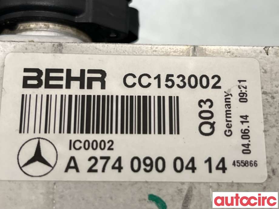 Intercooler til Mercedes C-Klasse 2014-2018 (Fase 1) (W205) (W205) (MERCEDES|A2740900414|CC153002)