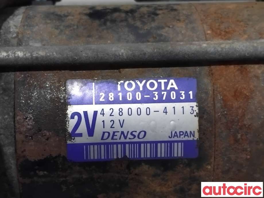 Starter til Toyota RAV4 2013-2015 (Type IV, Fase 1)  (TOYOTA|2810037031|428000-4113|28100-37031)