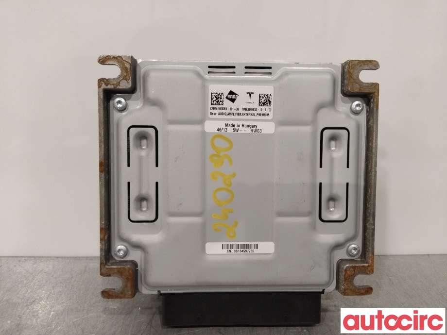 Bilstereo forsterker til Tesla Model S 2013-2016 (Fase 1)  (TESLA|1004833-10-A|)