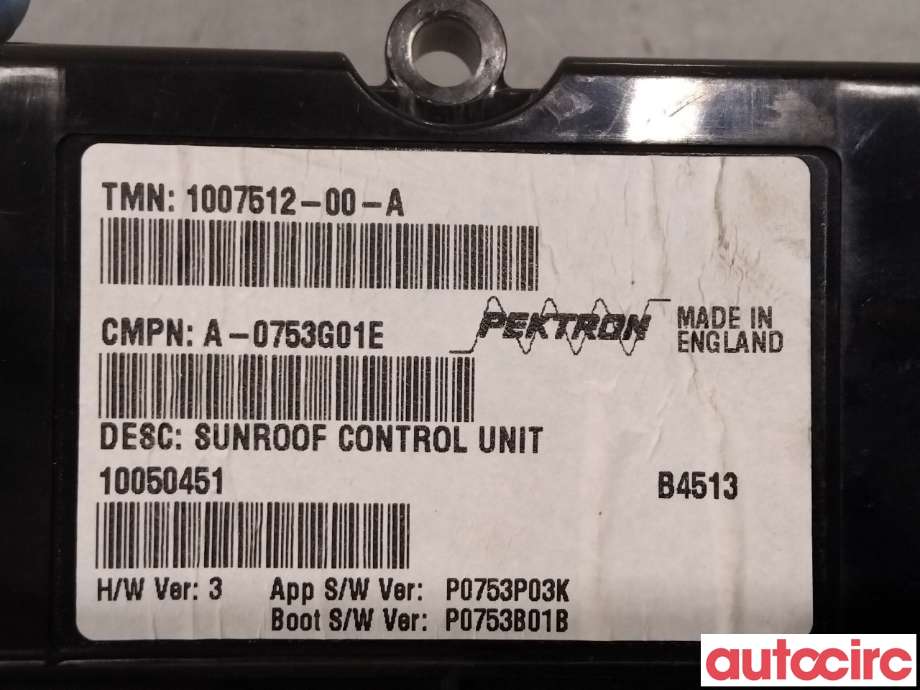 Styreenhet takluke til Tesla Model S 2013-2016 (Fase 1)  (TESLA|1007512-00-A|)