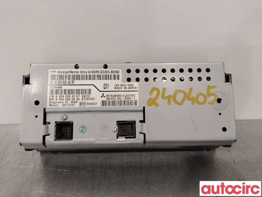 Instrument diverse til Mercedes C-Klasse 2007-2011 (Fase 1) (W204) (W204) (MERCEDES|A2048204297|)