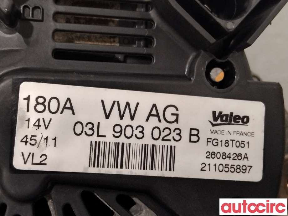 Dynamo til VW Passat 2011-2015 (B7) (B7) (VOLKSWAGEN|03L903023BX|FG18T051|03L903023B)