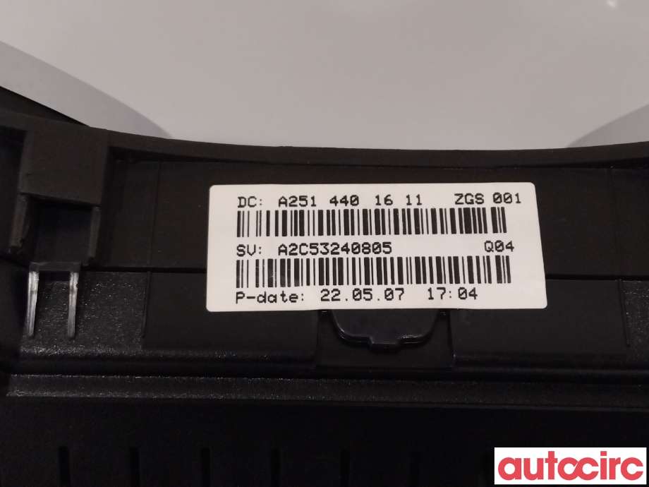 Instrumentpanel til Mercedes R-Klasse 2006-2013 (W251) (W251) (MERCEDES|A2514401611|)