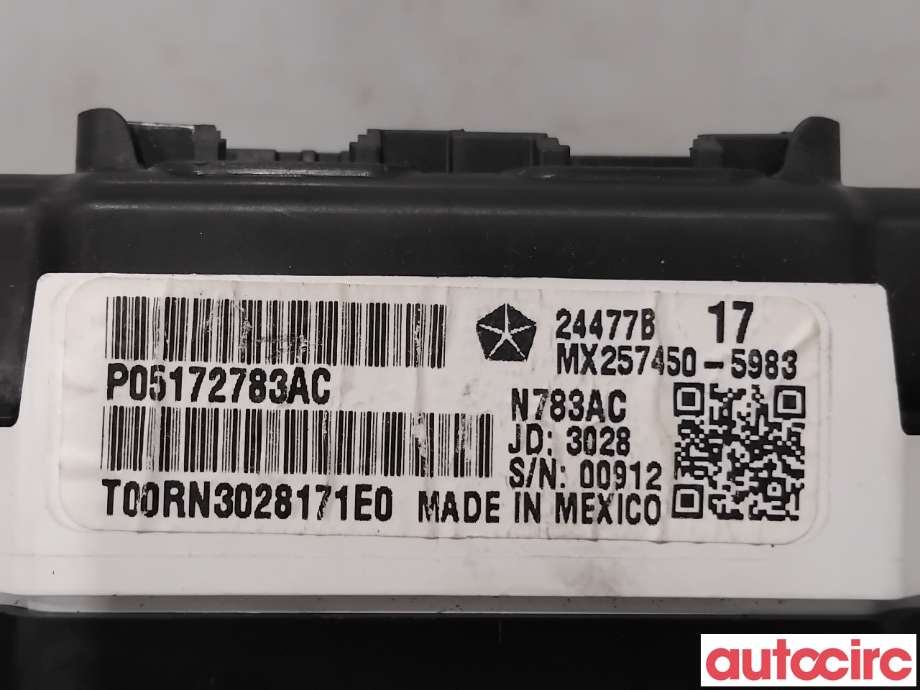 Instrumentpanel til Dodge Journey 2008-2010  (DODGE|56044839AF|MX257450-5983|5172783AC)