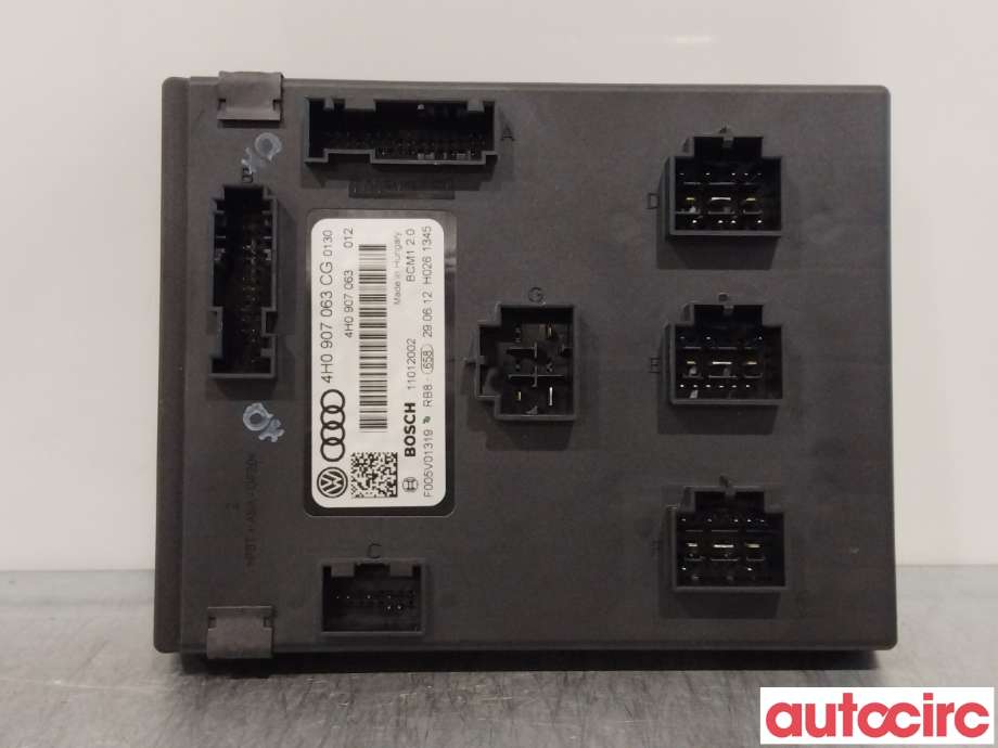 Styreenhet comfort (BCM) til Audi A8 2010-2013 (Type III, Fase 1) (AUDI|4H0907063CG)