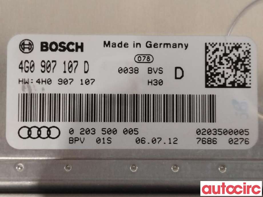 Styreenhet diverse til Audi A8 2010-2013 (Type III, Fase 1)  (AUDI|4G0907107E|4G0907107D)