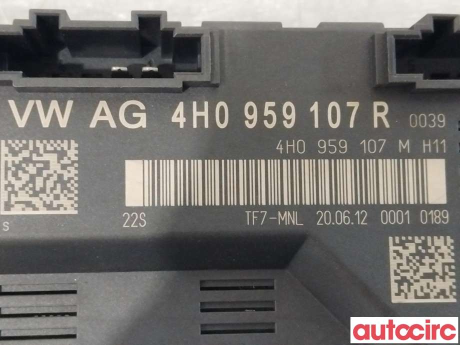 Styreenhet elektrisk bakluke til Audi A8 2010-2013 (Type III, Fase 1)  (AUDI|4H0959107R)