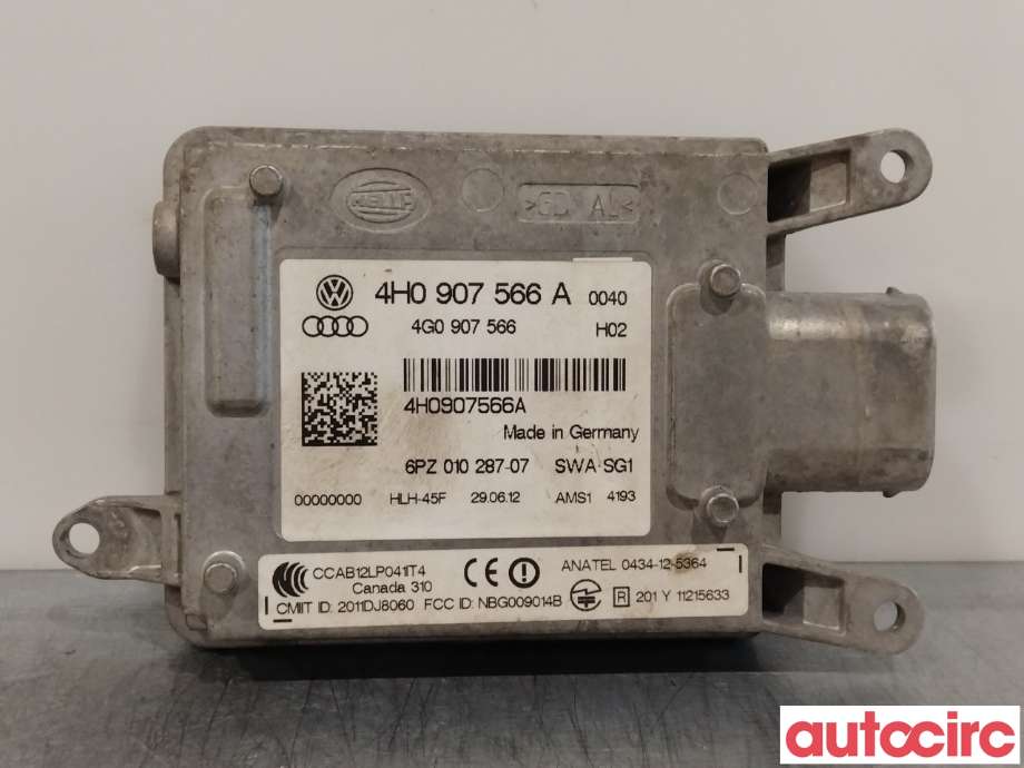 Styreenhet diverse til Audi A8 2010-2013 (Type III, Fase 1) (AUDI|4H0907566A)