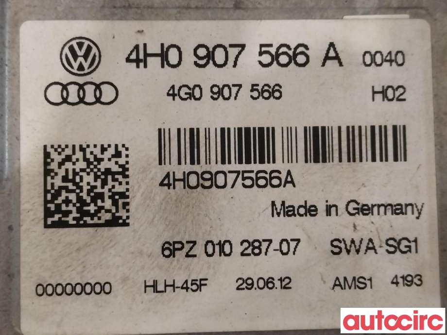 Styreenhet diverse til Audi A8 2010-2013 (Type III, Fase 1) (AUDI|4H0907566A)