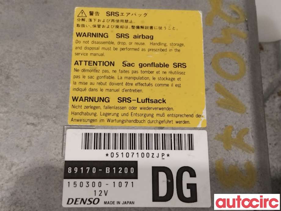 Airbag elektronikk til Subaru Justy 2003-2007 (Type III)  (SUBARU|NO NR|150300-1071|89170-B-1200)