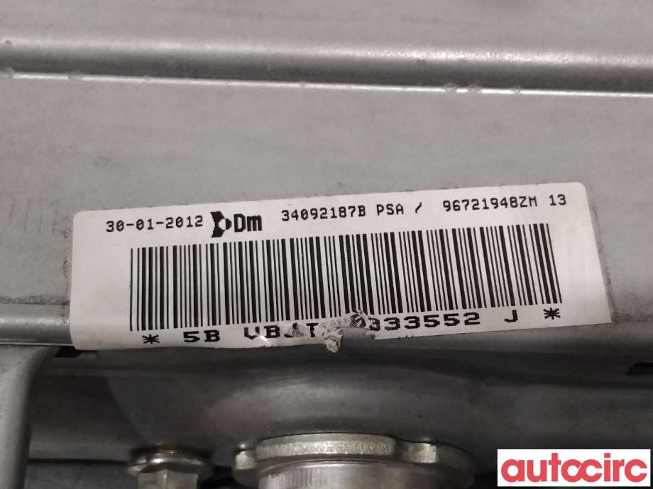 Airbag passasjer til Citroën Berlingo 2008-2015 (Type II, Fase 1)  (CITROEN|8217E5|)