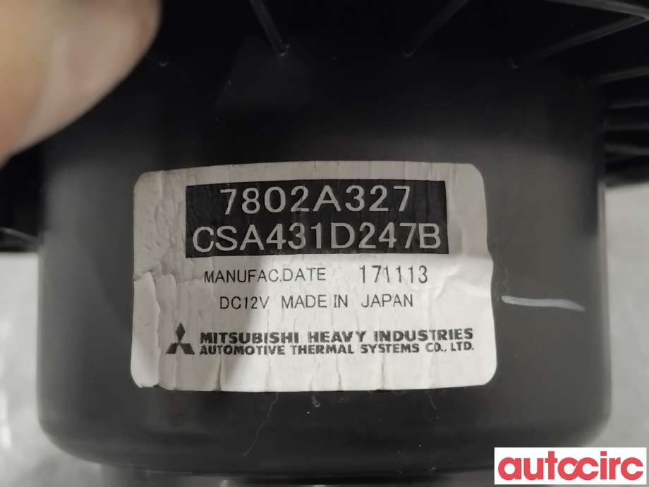 Varmeapparat motor til Mitsubishi Outlander 2015-->> (Type III, Fase 2)  (MITSUBISHI|7802A327|CSA431D247B)