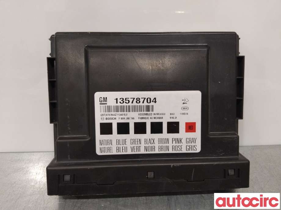 Styreenhet comfort (BCM) til Opel Insignia A 2009-2014 (OPEL|13586278|13578704)