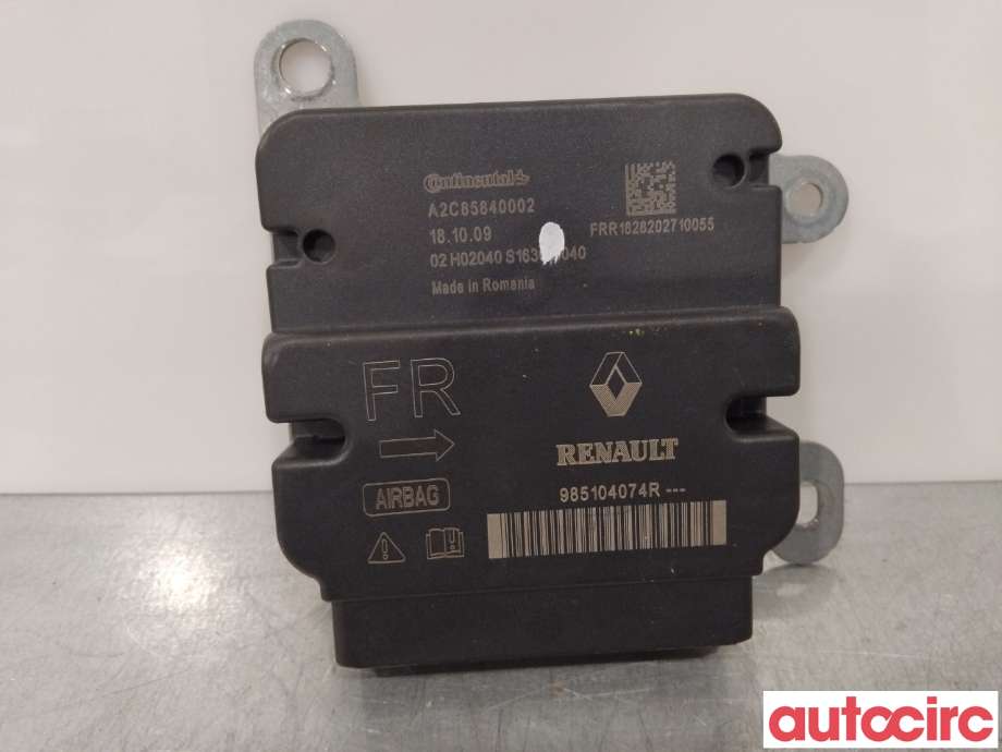 Airbag elektronikk til Renault Zoe, 2013-2019 (Fase 1)  (RENAULT|985109511R)