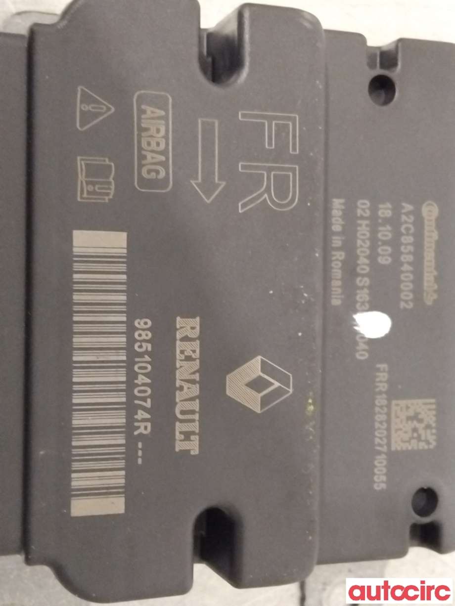 Airbag elektronikk til Renault Zoe 2013-2019 (Fase 1)  (RENAULT|985109511R|985104074R)