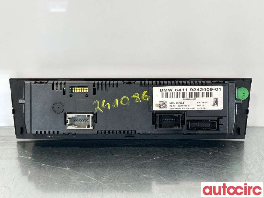 Varmeapparat betjening til BMW X1 2009-2015 (E84) (E84) (BMW|64119292262|64119242409)