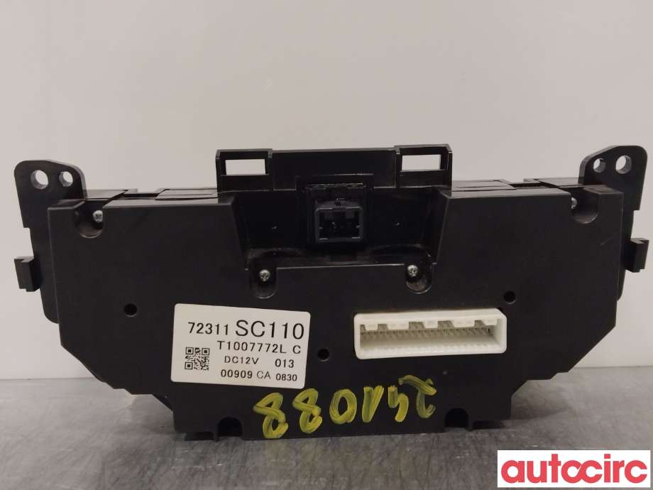 Varmeapparat betjening til Subaru Impreza 2008-2012 (Type III)  (SUBARU|72311SC110)