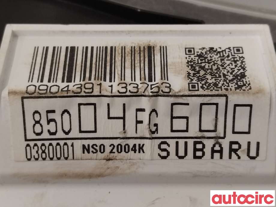 Instrumentpanel til Subaru Impreza 2008-2012 (Type III)  (SUBARU|85033FG280|85004FG600)
