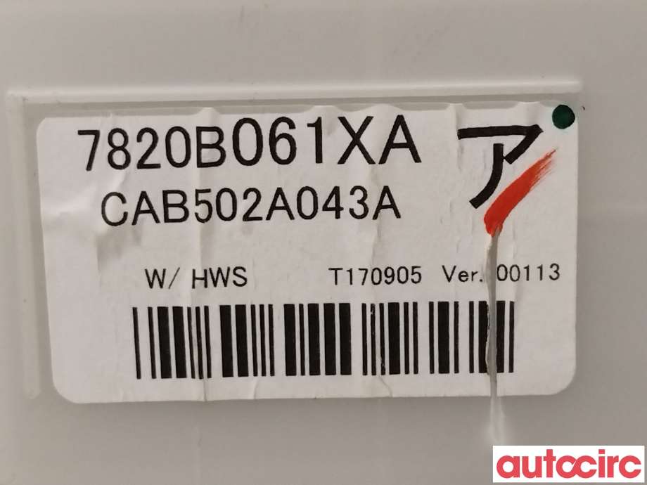 Varmeapparat betjening til Mitsubishi Outlander 2015-->> (Type III, Fase 2)  (MITSUBISHI|7820B061XA|CAB502A043A)