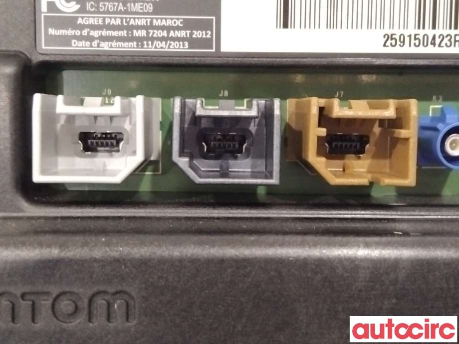 Instrument kjørecomputer til Renault Zoe 2013-2019 (Fase 1)  (RENAULT|259150423R|)
