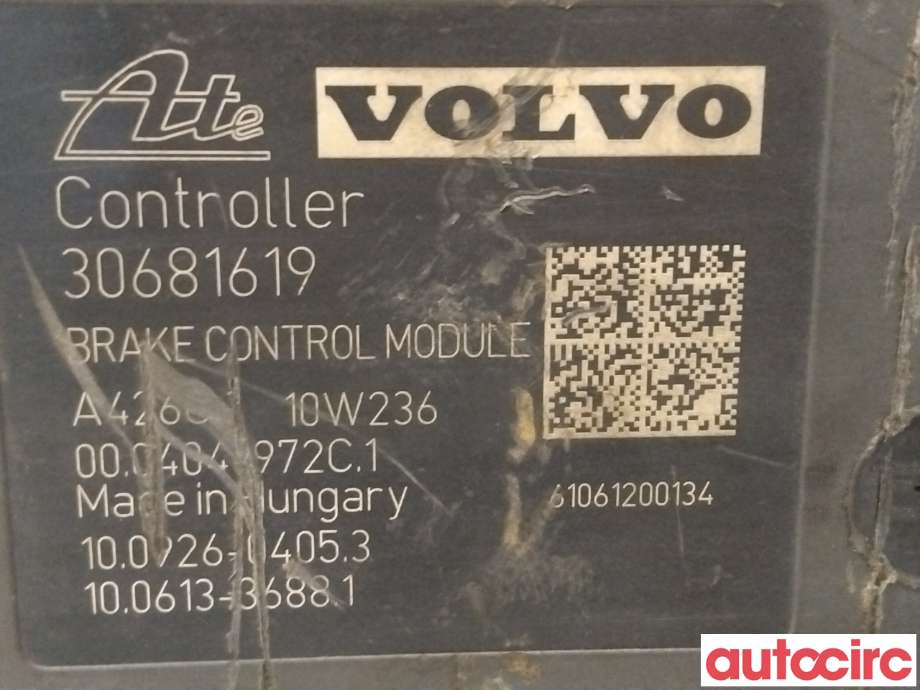 ABS sentral til Volvo V70 2007-2013 (Type III, Fase 1)  (VOLVO|31329140|100212-01824|30681619)