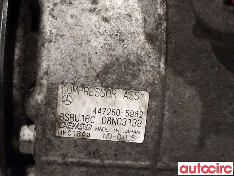 Aircondition kompressor til Mercedes C-Klasse 2011-2014 (Fase 2) (W204) (W204) (MERCEDES|A0032308511|447260-5982)