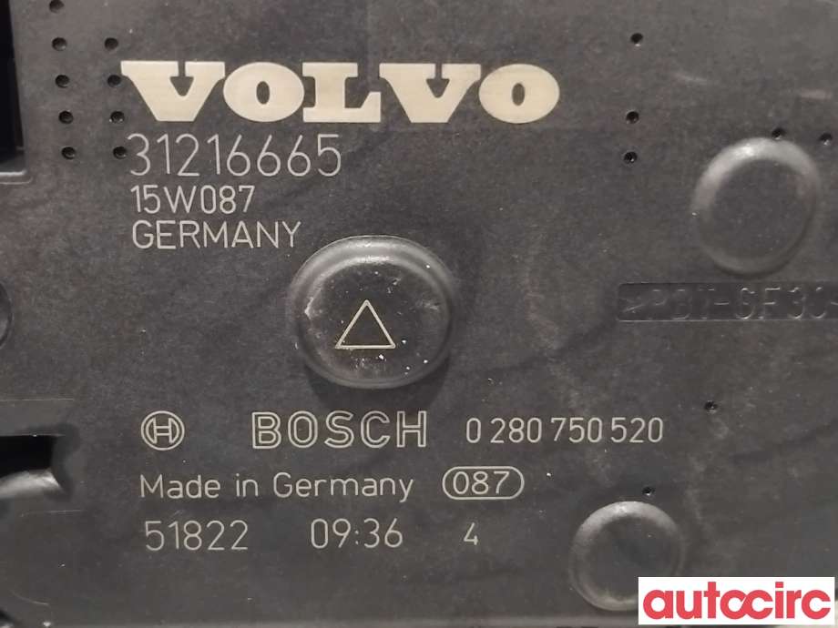 Spjeldhus til Volvo XC70 2014-2016 (Type II, Fase 2)  (VOLVO|31216665|0280750520)