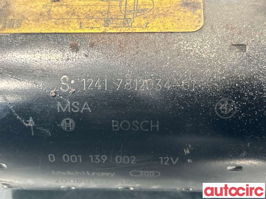 Starter diesel til BMW 3-Serie 2005-2011 (E90/E91/E92/E93) (E90/E91/E92/E93) (BMW|12418511746|0001139002|12417812034)