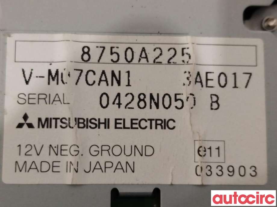 Styreenhet diverse til Mitsubishi Outlander 2010-2012 (Type II, Fase 2)  (MITSUBISHI|8750A225)