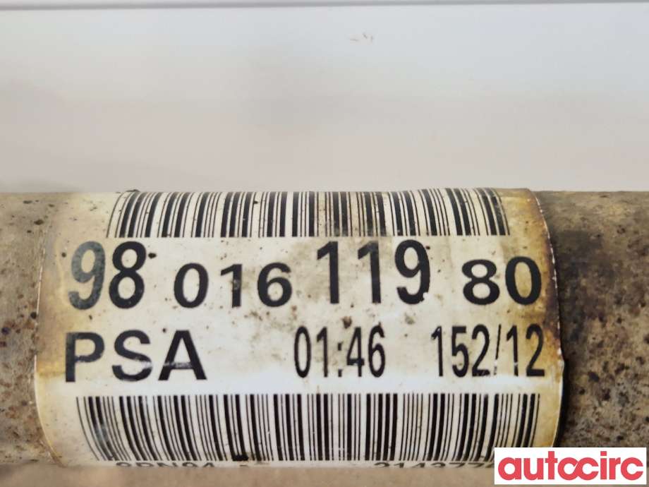 Drivaksel venstre foran til Peugeot 508 2011-2014 (Type I, Fase 1)  (PEUGEOT|9801611980|)