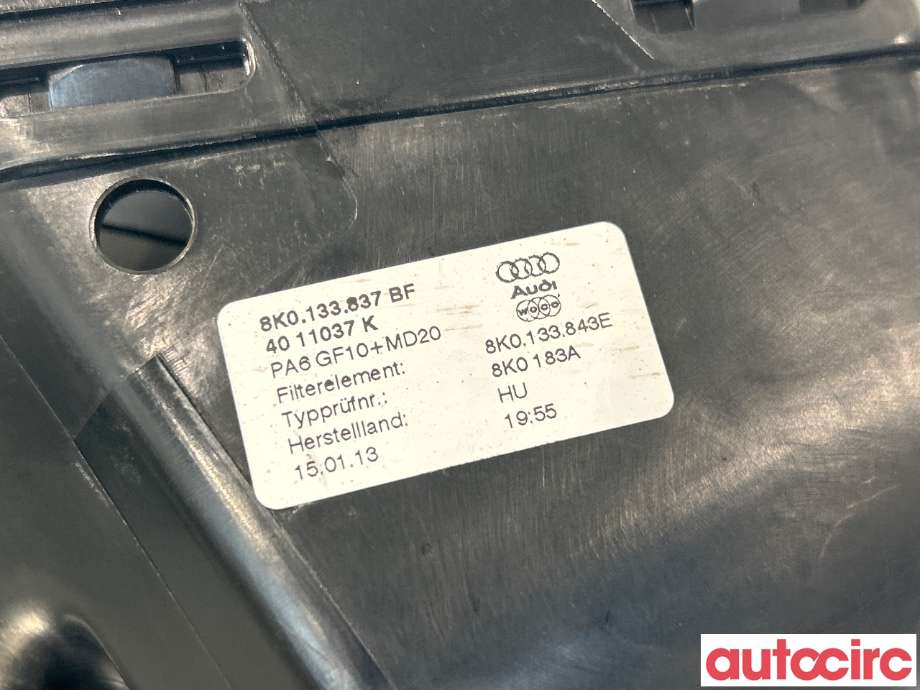 Luftfilterboks til Audi A4 2007-2014 (Type IV) (B8) (B8) (AUDI|8K0133837BF)