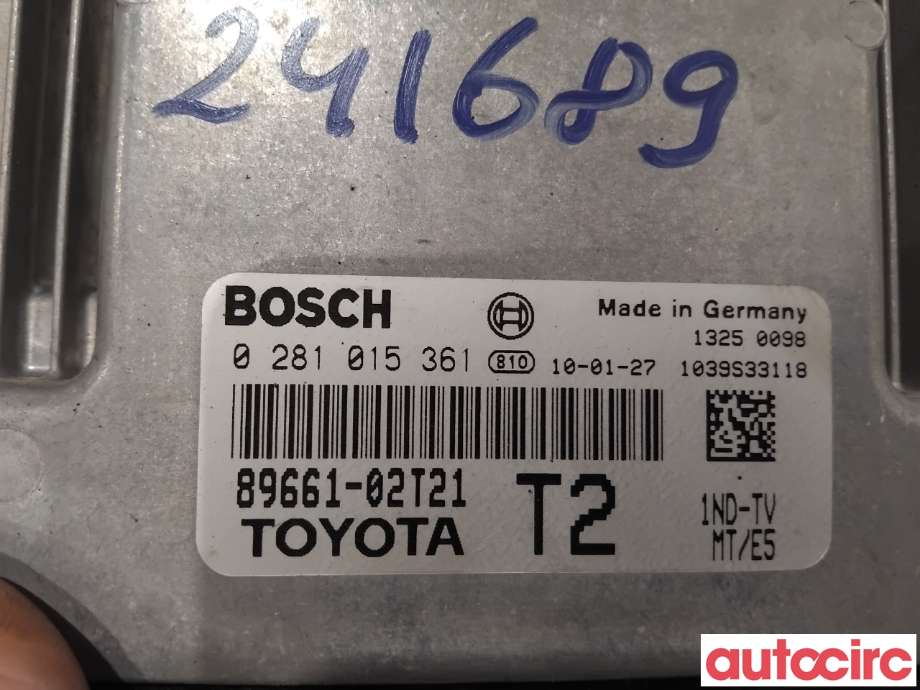 Styreenhet motor til Toyota Corolla 2007-2013  (TOYOTA|8966002X01|0281015361|89661-02T21)