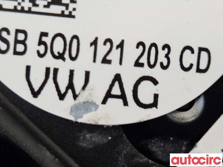 Kjølevifte til VW Golf VII 2012-2017 (Fase 1)  (VOLKSWAGEN|5WA121203G|5Q0121203CE)