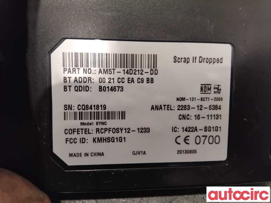 Styreenhet diverse til Ford Fiesta 2013-2017 (Type VI, Fase 2)  (FORD|2016486||AM5T-14D212-DD)