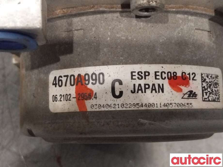 ABS sentral til Mitsubishi Outlander 2012-2015 (Type III, Fase 1)  (MITSUBISHI|4670A991|062109-70223|4670A990)
