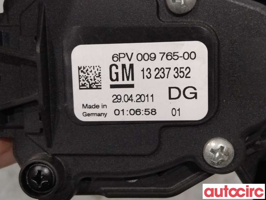 Pedal gass til Opel Insignia A 2009-2014  (OPEL|13237352|6PV009765-00)