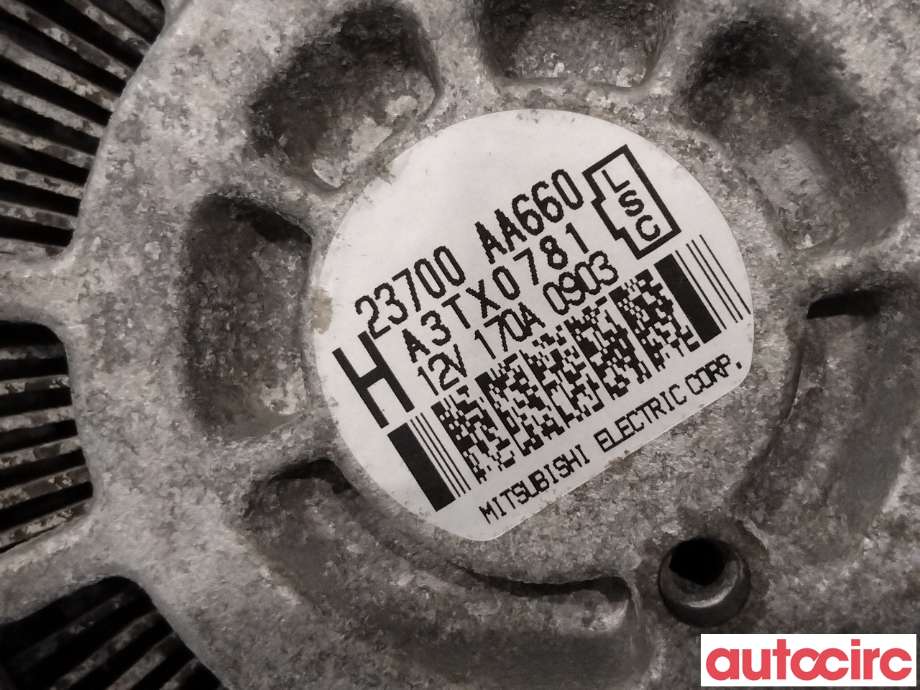 Dynamo til Subaru Impreza 2008-2012 (Type III)  (SUBARU|23700AA660|)