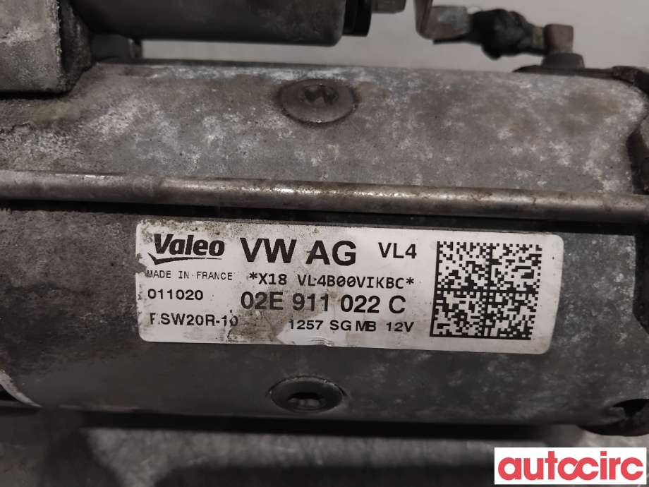 Starter diesel til VW Transporter / Caravelle 2019-->> (T6.1) (T6.1) (VOLKSWAGEN|02E911022CX|RSW20R-10|02E911022C)
