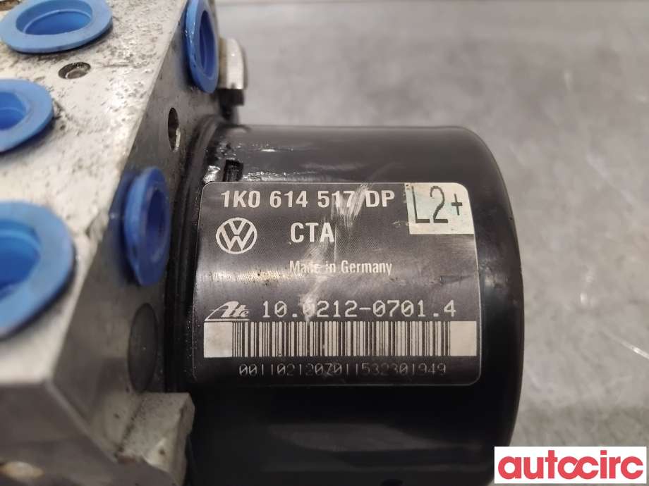 ABS sentral til VW Caddy 2010-2015 (Type III, Fase 2)  (VOLKSWAGEN|1K0614517DP|100961-03643)