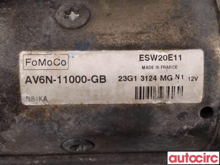 Starter diesel til Ford Focus 2011-2014 (Type III, Fase 1)  (FORD|2033247|ESW20E11|2269109)