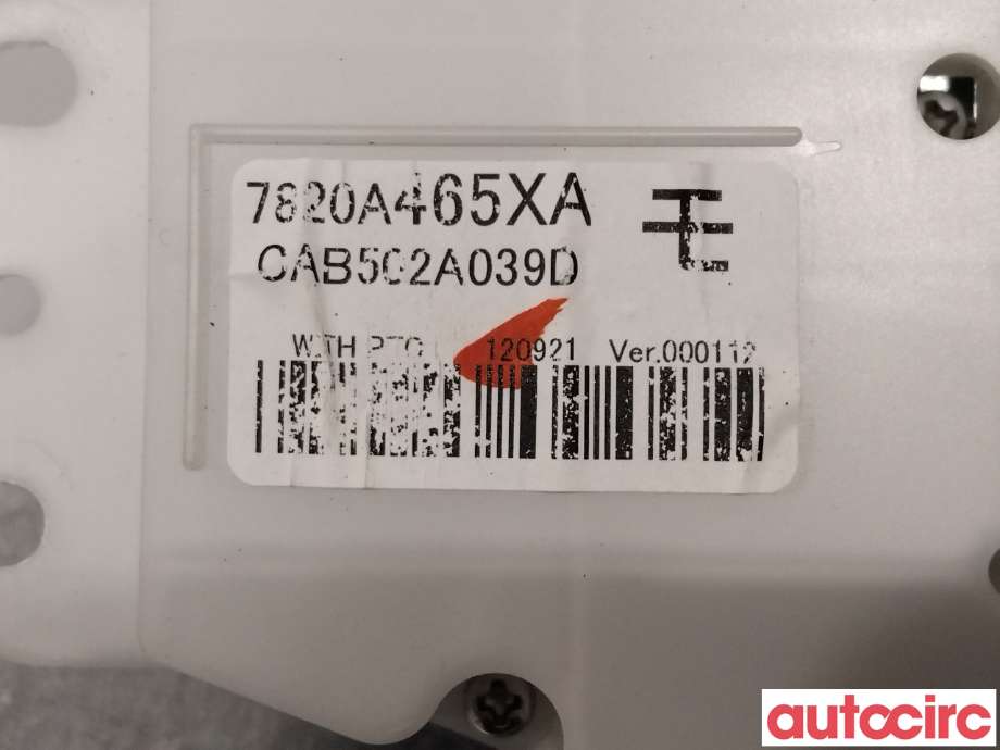 Varmeapparat betjening til Mitsubishi Outlander 2012-2015 (Type III, Fase 1)  (MITSUBISHI|7820A465XA|CAB502A039D)