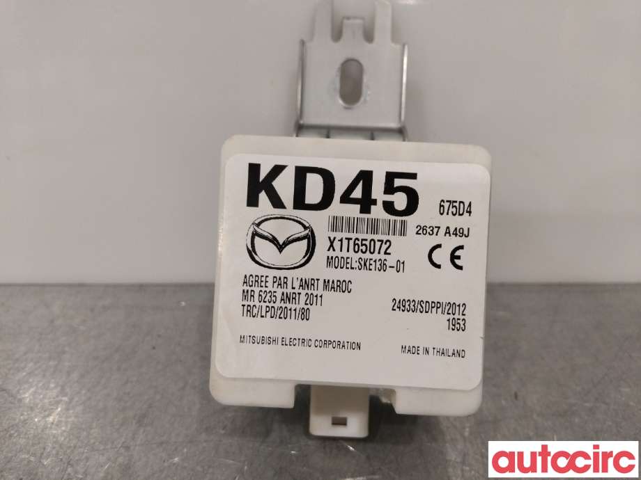 Styreenhet elektrisk parkbrems (EPB - Electric Parking Brake) til Mazda 6 2015-2018 (Type III, Fase 2) (MAZDA|KD45675D4A|)